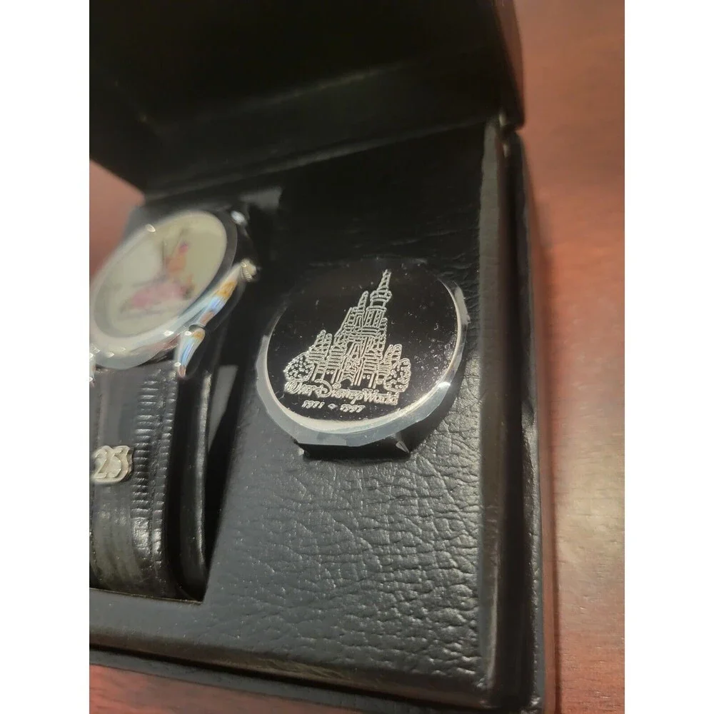 Disney Catalog Walt Disney World 25th Anniversary Birthday Cake Watch and Pin